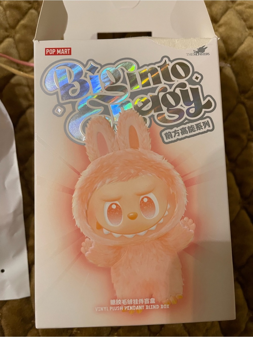 Labubu POP MART Pink 'Big into Energy' Plush Figure Blind Box